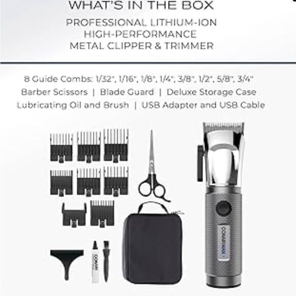 ConairMan close cut precision cordless hair clipper & trimmer set. - Picture 5 of 8